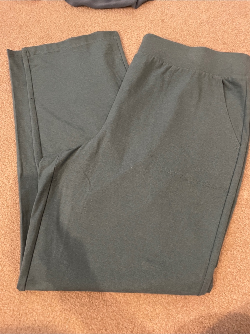 Green Wide Leg Lounge Pants